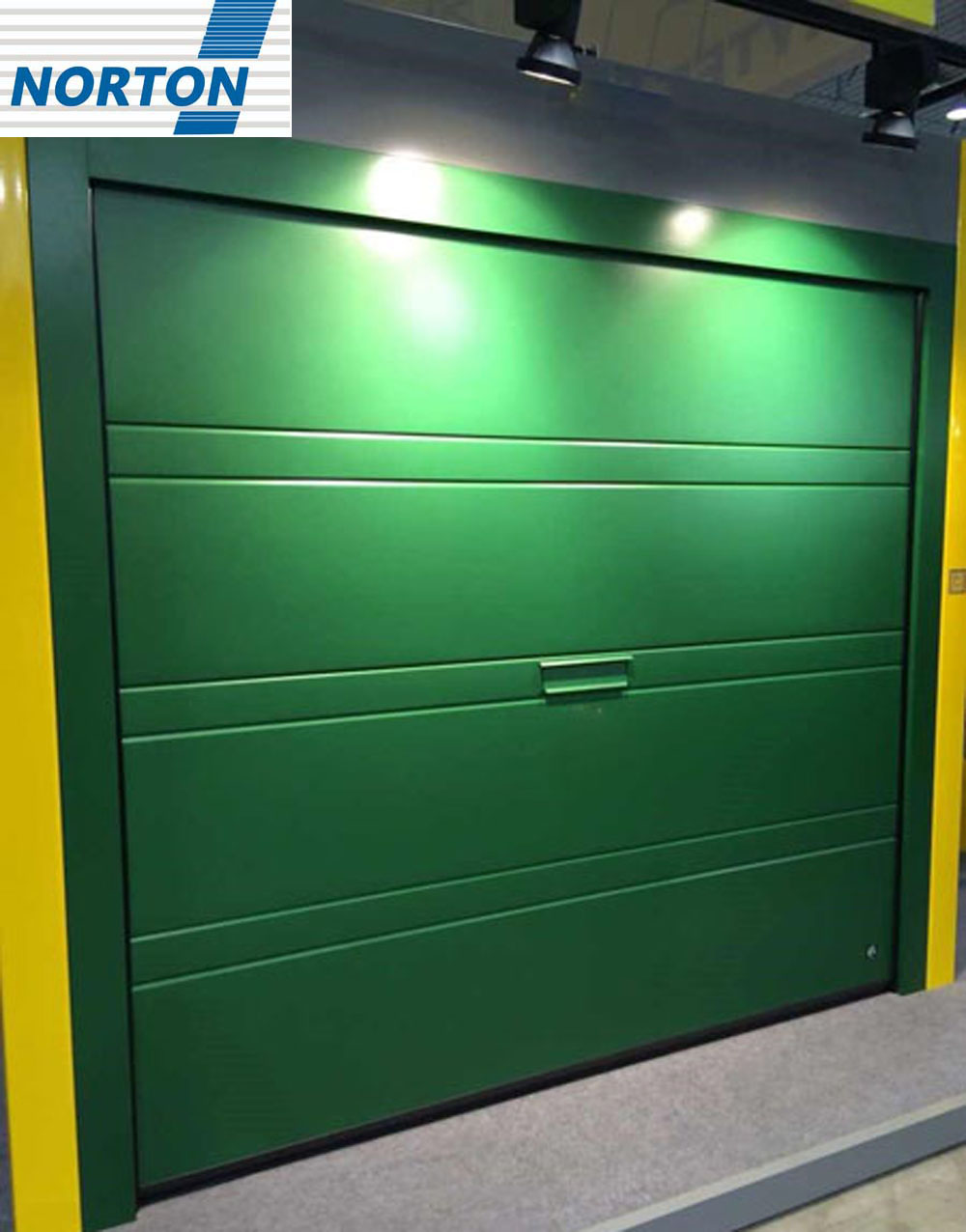 हरा पर्यावरण अनुकूल और फैशनेबल इलेक्ट्रिक गेराज दरवाजा