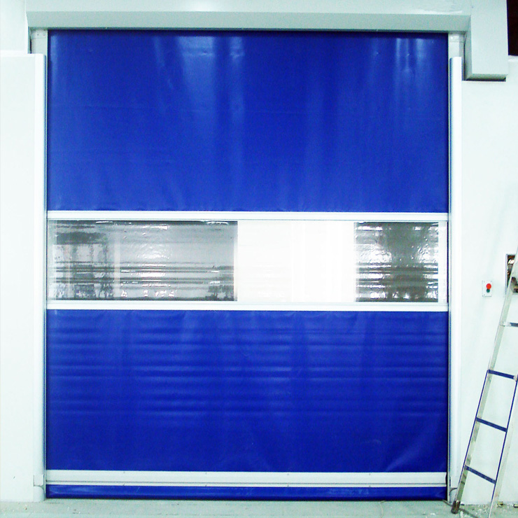 नीले तेज़ रोलिंग शटर दरवाज़ों की फ़ैक्टरी प्रत्यक्ष बिक्री