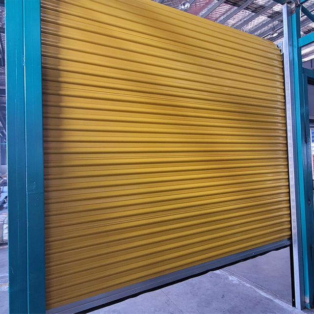 पीला अनुकूलित स्टेनलेस स्टील रोलिंग शटर दरवाजा फैक्टरी प्रत्यक्ष बिक्री